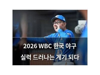 2026 WBC 한국 야구 실력 드러나는 계기 되다