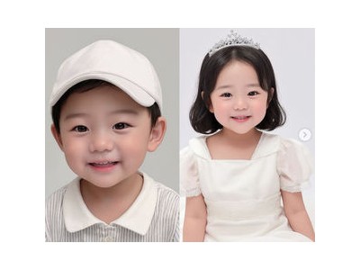 김지혜 쌍둥이 AI 가상 얼굴 공개해 화제