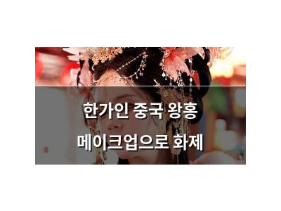 한가인 중국 왕홍 메이크업으로 화제
