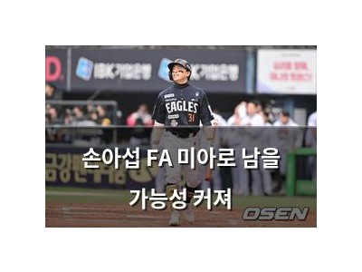손아섭 FA 미아로 남을 가능성 커져