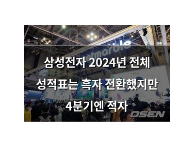 삼성전자 2024년 전체 성적표는 흑자 전환했지만 4분기엔 적자