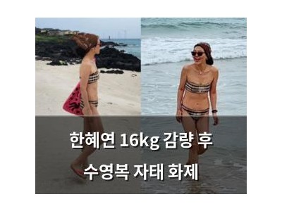 한혜연 16kg 감량 후 수영복 자태 화제